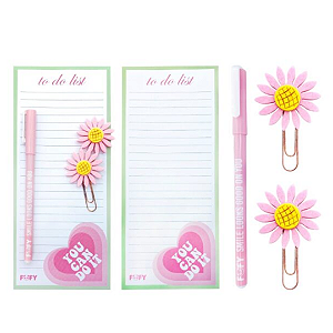 Kit de Papelaria Primavera ROSA - UND - FOFY