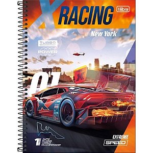 Caderno Univeersitário  X-RACING 1M 80F - UND - TILIBRA