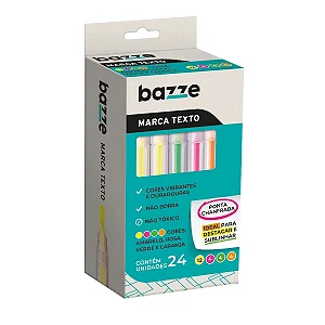 Marca texto cores sortidas - CX 24UND - BAZZE