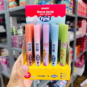 Marca texto C/ AROMA FINI - DISPLAY C/ 20 UND - LEO E LEO