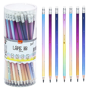 Lápis HB Estampado DREAMS  - POTE C/ 72UND - BRW