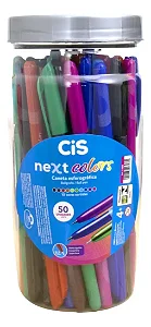 Caneta ESF NEXT COLORS - POTE C/50 UND SORTIDAS - CIS