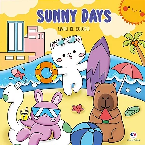 Livro de Colorir - Sunny Days - 48 Páginas - CIRANDA CULTURAL