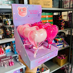 Caneta kit artistico MY HEART - DISPLAY COM 6 UND - FOFY