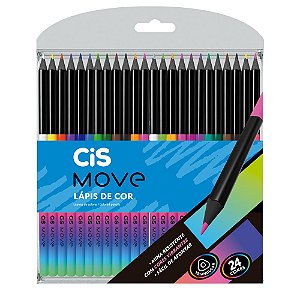 Lápis de cor MOVE - 24 cores - CIS