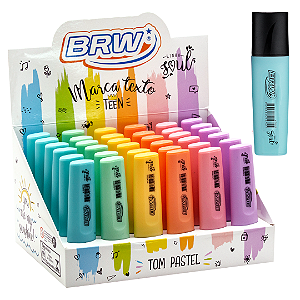 Marca texto cor PASTEL- DISPLAY C/ 36UND - BRW