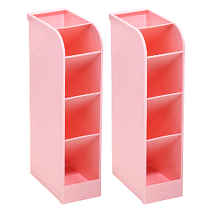 Organizador Plástico 5 DIV. - ROSA PASTEL - BRW
