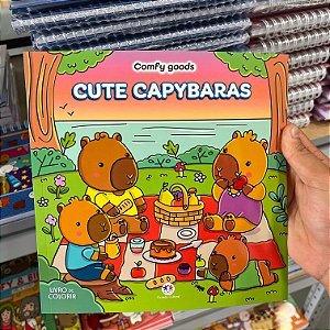 Livro de colorir - Cute capybaras - CIRANDA CULTURAL