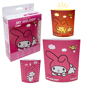 Luminária Papel LED MY MELODY -  CAIXA C/ 1 UND -  LETRON