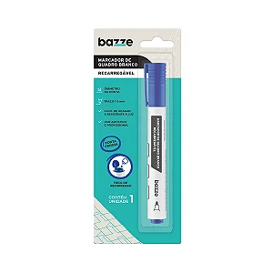 Marcador para Quadro Branco - AZUL  CART 1UND - BAZZE