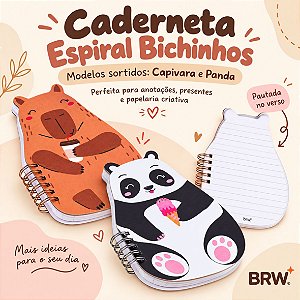 Caderno Formato ZOO - 100X156 - 80 FOLHAS - UNIDADE SORTIDA - BRW