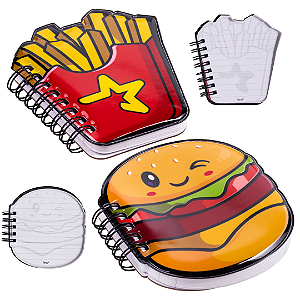 Caderno Formato FAST FOOD - 95X100 - 80 FOLHAS - UNIDADE SORTIDA - BRW