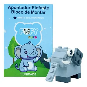 Apontador Bloco de Montar -  ELEFANTE - UND - FOFY