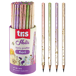 Lápis Grafite HOLIC FIORI - PT 48UND - TRIS