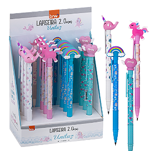 Lapiseira Plástica  2.0MM UNILUZ - DISPLAY C/ 12UND - BRW