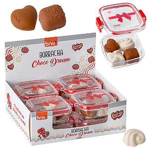 Borracha CHOCO DREAM C/ CHEIRO - DISPLAY C/ 8 POTES - BRW