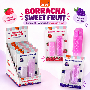 Borracha SWEET FRUIT C/ REFIL - 01 BLISTER - BRW
