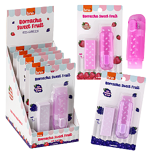Borracha SWEET FRUIT C/ REFIL - 01 BLISTER - BRW
