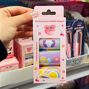Kit Adesivos em ROLO ALEGRIA - FOFY