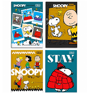 Caderneta Costurada PETIT SNOOPY 96F - UNIDADE SORTIDA - TILIBRA