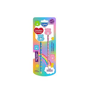 Lápis Grafite  N.2 HB Com Borracha URSINHOS CARINHOSOS - BLISTER 2 UND - LYKE