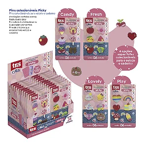 Pins Holic PICKY - CARTELA 6UND - TRIS
