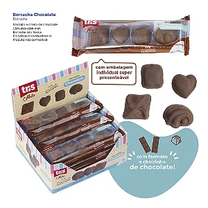 Borracha Holic CHOCOLATE c/ Cheirinho - BLISTER 4 Borrachas - TRIS