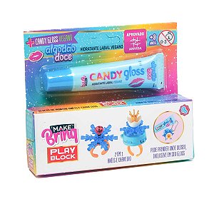 Brinquedo - MAKEBRINQ Gloss + Anel  PLAYBLOCK - Chaveiros e Aneis - POLIBRINQ