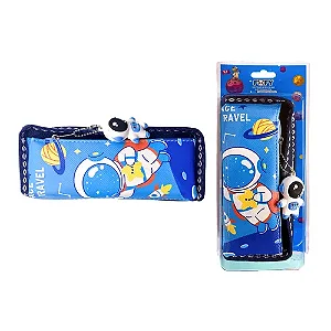 Estojo Escolar ASTRONAUTA AZUL ESCURO - FOFY
