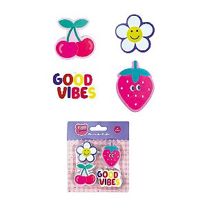 Borracha FRUITS - BLISTER 4 PEÇAS - FOFY