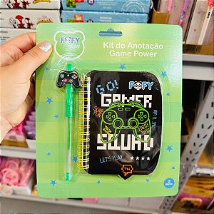 Kit de Anotação GAME POWER  - BLISTER 2 PEÇAS  - FOFY