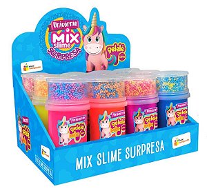 Gelele Slime Mix Surpresa 153g  Unicornio - CAIXA 12 UND - DOCE BRINQUEDO