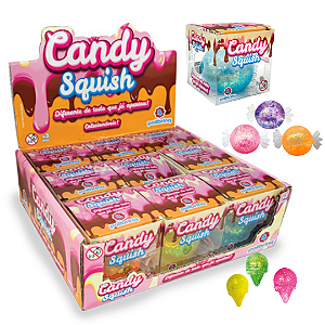 Brinquedo CANDY SQUISHY - UNIDADE SORTIDA - POLIBRINQ