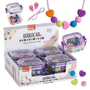 Borracha BFF PULSEIRINHA - DISPLAY C/ 8 POTES - BRW