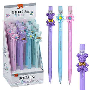 Lapiseira Plástica 0,9MM DELICATE - DISPLAY C/ 12UND - BRW