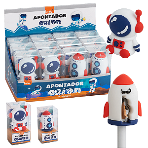 Apontador Plástico ORION - DISPLAY C/ 12UND - BRW