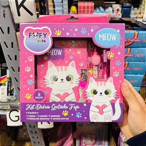 Kit Diário GATINHO FOFO - KIT 5 PEÇAS  - FOFY