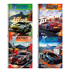 Caderno CD UNIV X-RACING 10M 160F - UND SORTIDA - TILIBRA