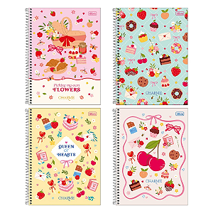 Caderno CD UNIV CHARME 10M 160F - UND SORTIDA - TILIBRA