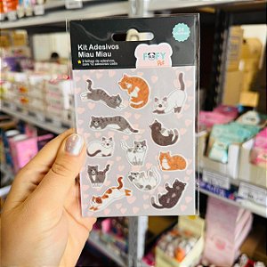 Adesivos MIAU - UNIDADE - FOFY