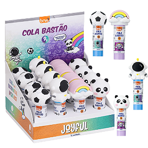 Cola em Bastão C/ PONTEIRA 9G - JOYFUL - DISPLAY C/ 12UND - BRW