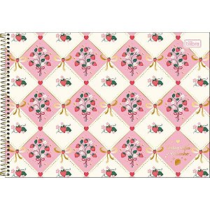 Caderno Espiral CD CARTOGRAFIA BE BERRY! 80F - TILIBRA