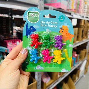 Giz de Cera Dino HAPPY - FOFY