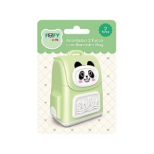Apontador 2 furos BAG VERDE - BLISTER 1 UND - FOFY