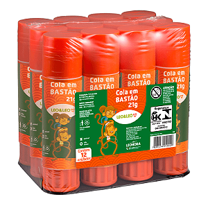 Cola Bastão 21 GRAMAS - DISPLAY  12 UND - LEO E LEO
