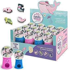 Borracha mini baleiro C/ 12 BORRACHAS - CX 12 UND - LEO E LEO