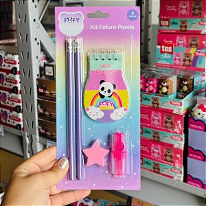 Kit fofura panda - KIT 5 PEÇAS  - FOFY