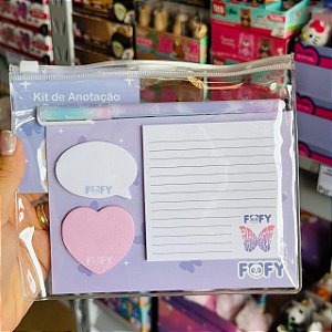 Kit de Anotação BUTTERFLY SOFT - KIT 4 peças - FOFY