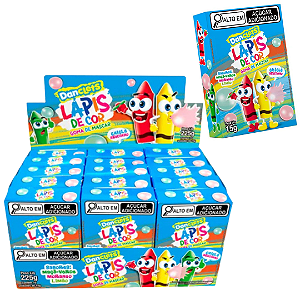 Doce DANCLETS LAPIS DE COR 15G - DISPLAY 15 UND - DANILLA