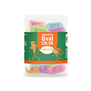 Borracha Oval COLOR POTE/24 UNDS -  LEO E LEO